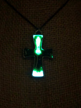 Evergreen cross glow necklace
