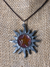 Sun and stars glow necklace