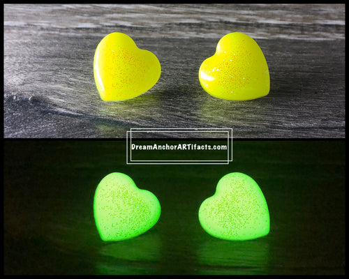 Sunny disposition- yellow glow stud earrings
