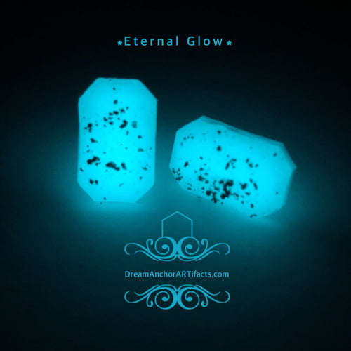 Eternal Glow white emerald stud earrings