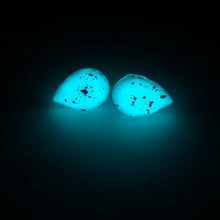Eternal Glow white teardrop stud earrings