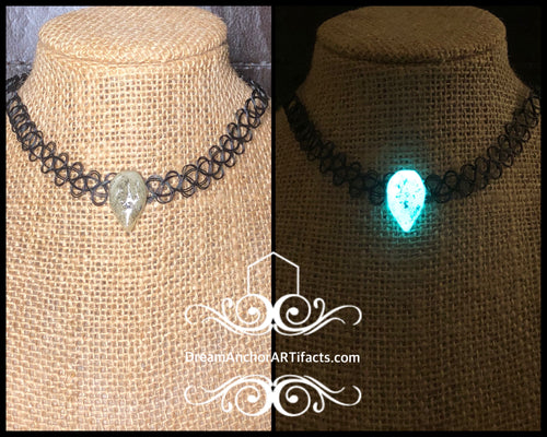 Eternal glow - set leaf choker