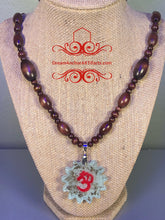 Ruby Ohm Wooden bead Necklace
