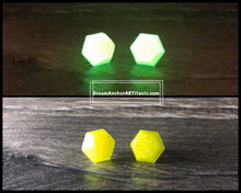 Sunny yellow - green glow earrings