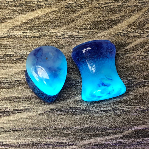 Purple Marble teardrop resin Glow Plugs