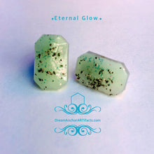 Eternal Glow white emerald stud earrings