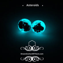 Asteroids small moon stud earrings