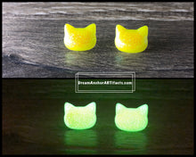Sunny yellow -green glow earrings