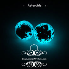 Asteroids large moon stud earrings