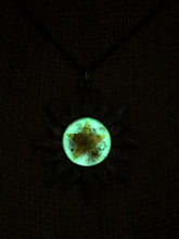 Sun and stars glow necklace